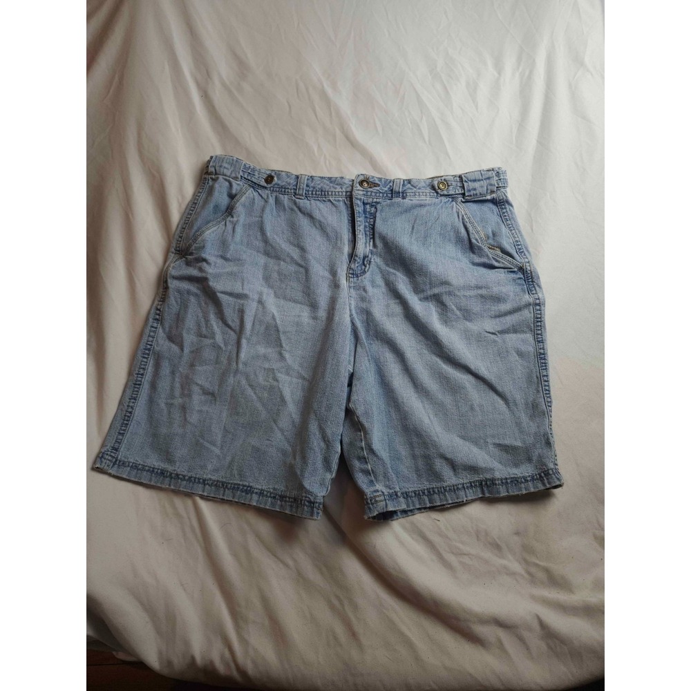 Faded Glory Shorts Womens 14 Blue Denim‎ Festival Summer Beach Streetwear Y2K